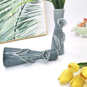 Jarrón de flores de gama alta Vintage personalizado, jarrón de cerámica decorativo de lujo para el hogar, sala de estar, decoración de oficina - Product Image 3