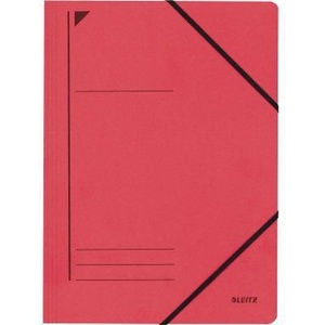 Leitz DIN <b>A4</b> Recycled Cardboard Corner Clamp Red - Product Image 1