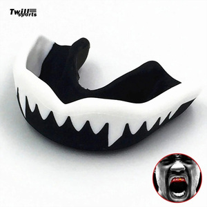 Protector bucal de algodón ajustado para adultos Juniors para boxeo baloncesto fútbol MMA artes marciales Hockey todos los deportes de contacto - Product Image 2