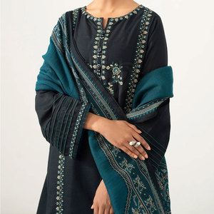 Traje Bordado para Mujer, Uso Personalizado, Colección Festival Eid, Proveedor Mayorista, Traje Bordado a Mano para Mujer, Moda Boutique - Product Image 5