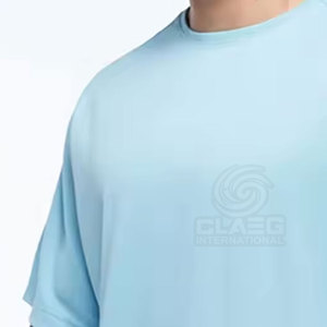 Color sólido Loose Fit 100% algodón de los hombres de moda Casual de gran tamaño Drop Shoulder Shirt Low MOQ Casual Style Shirt para hombres - Product Image 3