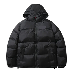 2025 nouvelle Collection Logo personnalisé respirant doudoune conception réversible grande taille manteau fermeture éclair coton pour hommes vestes hiver - Product Image 6