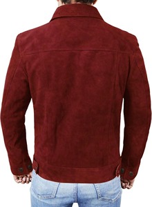 Adults Size <b>Men</b> Soft Touch Suede Leather Breathable <b>High</b> Quality <b>Shirt</b> <b>with</b> Front Pockets Formal or Casual Wear All Sizes - Product Image 5