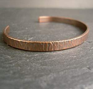 Traditional copper <b>bracelet</b> with engraved floral design for arthritis pain relief handmade wellness <b>healing</b> meditation use - Product Image 6