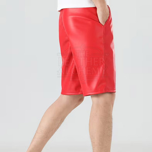 New Design <b>Men</b> <b>Leather</b> <b>Shorts</b> With Soft Premium Material Comfortable Fit Durable Design Smooth Texture - Product Image 3
