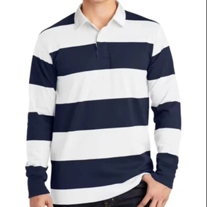 Nueva Camiseta Polo 2025 de Alta Calidad para Hombre, Camiseta Polo de Rugby a Rayas, Duradera, Cómoda e Ideal para Uso Casual - Product Image 1