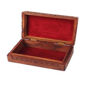 Caja de Joyería de Madera Artesanal de Alta Calidad Personalizable con Acabado de Laca Suave para un Almacenamiento Seguro e Higiénico de Collares y Anillos - Product Image 4