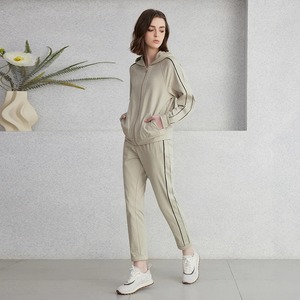 2024 luxe vêtements pour femmes dames vêtements Boutique 100% coton peigné sweats à capuche sweat 2 pièces ensemble - Product Image 1
