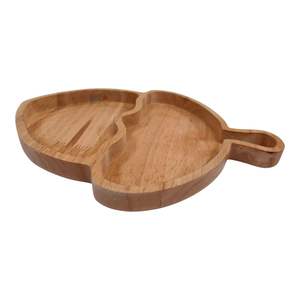 Plato de Servir Artesanal de Primera Calidad, Madera Natural Pulida y Condimentada, Elegante y Decorativo, a Bajo Precio para Restaurantes - Product Image 5