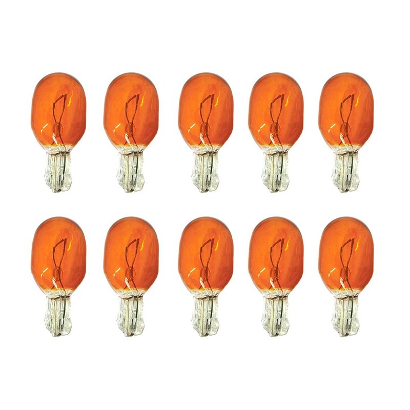 10 Pieces T20 WY21W 12V 21W Orange Amber Halogen Bulb - Cars & Motorcycles / Lights & Bulbs