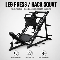 Équipement de fitness commercial unisexe : Machine à squats inclinée à 45 degrés, entraîneur à pédale dorsale et rack de renforcement des jambes