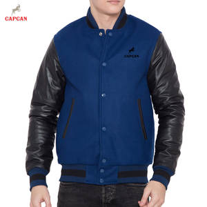 Chaqueta Varsity Tradicional de Invierno con Costuras Duraderas y Aspecto Elegante, Transpirable, de Secado Rápido, con Mangas de Cuero Ecológico en Contraste - Product Image 1