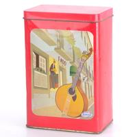 Boîte en métal rectangulaire personnalisée pour le café, conteneur de stockage alimentaire avec logo imprimé pour l'emballage de vente au détail