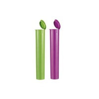 Emballage hermétique transparent anti-odeur pour enfants, tubes à cigarettes en plastique PP avec couvercle pop-top, 65 70 73 78 80 90 95 98 109 116 120 mm