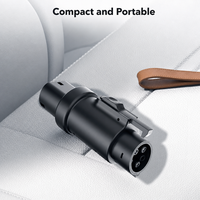 Adaptateur de charge EV AC Type 2 vers J1772 32A 250V IP54 à contacts argentés, vente en gros, direct usine pour l'approvisionnement des flottes