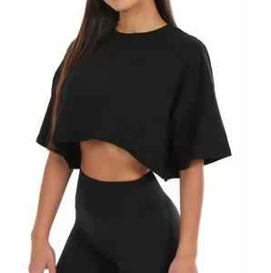 Camisetas cortas para mujer, precios de fábrica para B2B, camisetas cortas de moda de gran tamaño transpirables para mujer, camisetas de moda de suministro directo B2B - Product Image 4