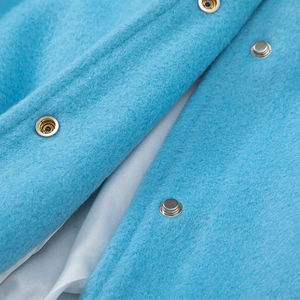 Veste universitaire de baseball à impression personnalisée pour hommes, vestes universitaires Letterman avec manches en cuir, vêtements d'extérieur vierges - Product Image 6