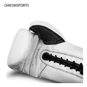 Alta calidad 2025 último logotipo personalizado colores ligeros guantes de boxeo de encaje suave OEM guantes de lucha de alta calidad de cuero - Product Image 2