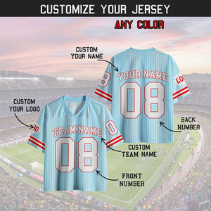 Camiseta de fútbol 100% algodón personalizada para hombre, camiseta de fútbol de alta calidad con gráfico bordado, Camiseta de punto de talla grande de gran tamaño - Product Image 5