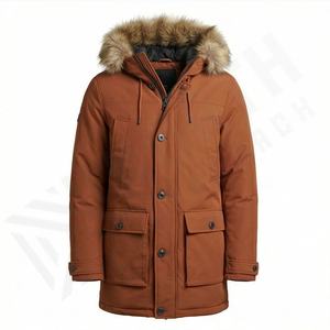Low MOQ Stylish Down Parka Jacket Streetwear Insulated Cold Wear Padded Puffer Hooded <b>Coats</b> Thermal Warm Winter Thick - Product Image 1