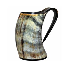 Super Quality Unique Handcrafted Viking Drinking Horn Tankard Natural Horn with Solid Design for Original Style - Product Image 1