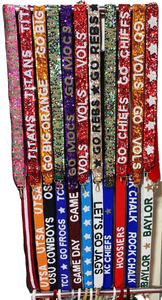 Sangle de sac à main en coton brodée sur mesure avec motif texte Liberty, réglable pour utilisation sur sac à main - Product Image 5