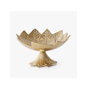 Bol décoratif moderne en aluminium, design en métal moulé à la main, motif filet, pour fruits et légumes, centre de table, organisateur pour la maison et la cuisine - Product Image 6