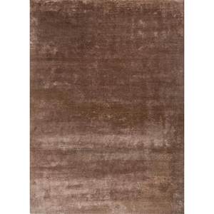พรมขนสัตว์และไหมไผ่ถักมือสีเบจและสีน้ำตาล รุ่น Kavi Afterglow สีพื้น สำหรับตกแต่งบ้าน ห้องนั่งเล่น และทางเดิน-Eskm-04 - Product Image 1