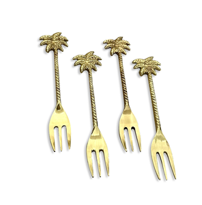 Fourchette en laiton Palmier Designer Poignée Produit Unique Produit de qualité le plus vendu Produit exigeant personnalisé - Product Image 1