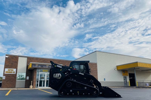 Chargeuse compacte sur chenilles Caterpillar 299D3, chargeuse à direction déportée de 4 tonnes avec moteur, boîte de vitesses et benne, couleur jaune et noir - Product Image 4