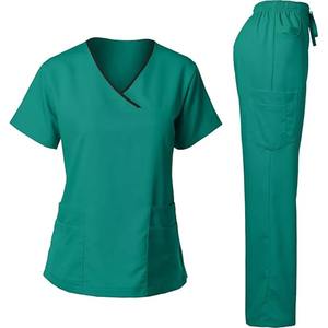 Conjuntos de Uniformes Médicos de Invierno de Manga Corta, Tejidos y Estampados Personalizados de Alta Calidad Profesional, Estilo Moderno, de Algodón y Poliéster - Product Image 3