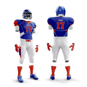 Camisetas de Fútbol Americano Personalizadas de Fábrica, Diseño Personalizado, Nombres de Equipos y Logotipos, Alto Rendimiento, Cortas, 100% Poliéster, Protección UV - Product Image 3