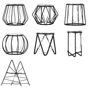 Terrarium en verre multicolore élégant pour plantes d'intérieur Décoration de table élégante Boîte de présentation succulente Maison et bureau modernes - Product Image 2