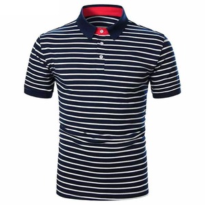 Polo bordado de algodón para hombre, patrón sólido, manga corta y transpirable, colores personalizables y logotipos, diseño elegante - Product Image 1
