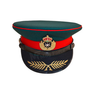 Good Quality Custom Design Formal Peak Cap Premium Uniform Hat Cotton/Wool Dobby Style Four Seasons - Product Image 3