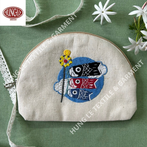 Cartera unisex multidecorativa bordada a mano Estilo Vintage con cierre de cremallera - Product Image 3