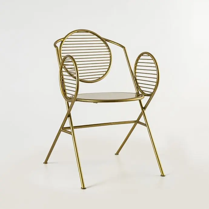 Restoran mobilya Metal çerçeve sandalyeler Modern sandalye için Cafe yemek sandalyeleri düğün dekoratif oturma odası ve otel için