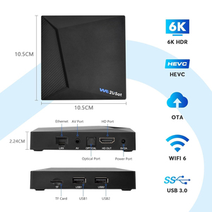 We2USat K3 PRO+ <b>Android</b> 12 <b>TV</b> <b>Box</b> Allwinner H618 6K Decoding 4GB RAM 32GB BT 5.0 Wifi6 1000M US <b>TV</b> Streaming VS Vseebox SuperBox - Product Image 5