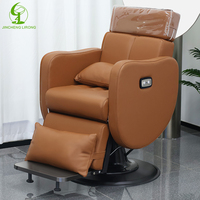JINCHENG kursi Salon penata rambut elektrik, kursi menata hidrolik kursi tukang cukur kulit sintetis furnitur Salon