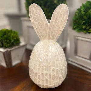 Regalo de vacaciones Decoración festiva Pascua Madre de perla Conejito Ornamento Decoración de Pascua Vacaciones Hecho en Vietnam - Product Image 4