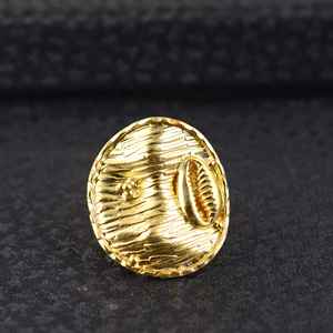 925 Sterling <b>Silver</b> Hammered Texture Finger Band Design Signet Rings Rings 18k Gold Plated - Product Image 1