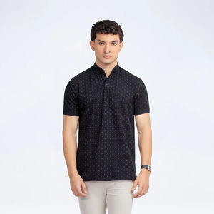 Camisa Casual de Manga Corta 100% Algodón para Hombre, Secado Rápido, Logotipo Sublimado Estampado, Alta Calidad, Personalizada para Golf - Product Image 1