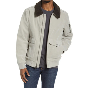 Chaqueta Bomber Casual de Cuero PU Extraíble Personalizada de Alta Calidad para Hombre, Cuello Alto, Acabado de Procesamiento, Secado Rápido para la Temporada de Invierno - Product Image 1