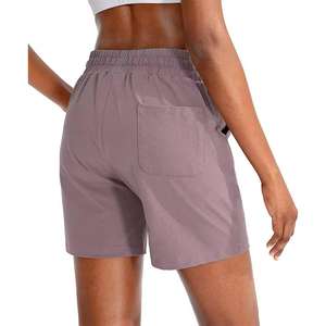 กางเกงขาสั้นรัดเอวระดับกลางสำหรับ100% ผ้า pakistan เอวยางยืดแฟชั่นผ้าถักลายพื้น - Product Image 5