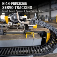 Machine de découpe de tuyaux à scie à froid CNC multifonctionnelle avec commande PLC et interface tactile