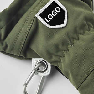 Manoplas de cuero con aislamiento de logotipo personalizado de la mejor calidad, guantes de esquí a prueba de viento para clima frío para deportes de invierno, gran oferta, esquí al aire libre - Product Image 2