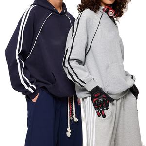 Sweat à capuche gris surdimensionné pour homme, logo personnalisé imprimé, pull à capuche décontracté, 100% coton molletonné, pour unisexe, 2026 - Product Image 1