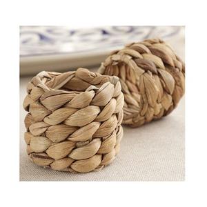 Cubierta de protección de manga tejida de ratán envuelto en algas marinas, vaso de aislamiento, taza de café Natural y platillos, Color Natural - Product Image 3