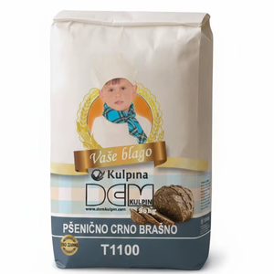 DEM Kulpin T1100 Black Wheat <b>Flour</b> 25kg Bag Certified Quality Professional Bakery Use 12 Months Shelf Life Insoles - Product Image 1
