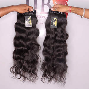 Paquetes de Cabello Humano Natural de Camboya sin Procesar, Cabello Humano Natural de Templo Indio, Paquetes de Cabello Humano con Cutícula Alineada Tipo Mink para Tejer - Product Image 1